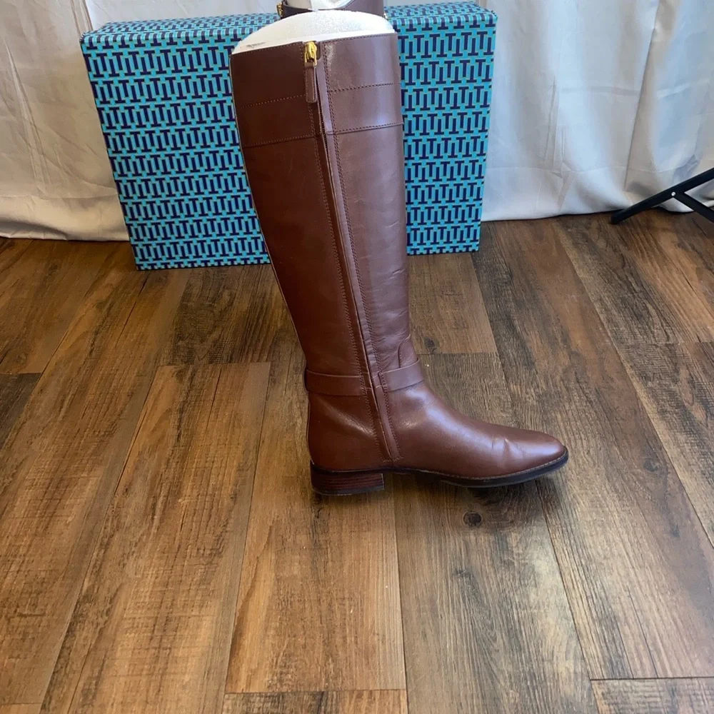Tory Burch  Brown Patterned Boots